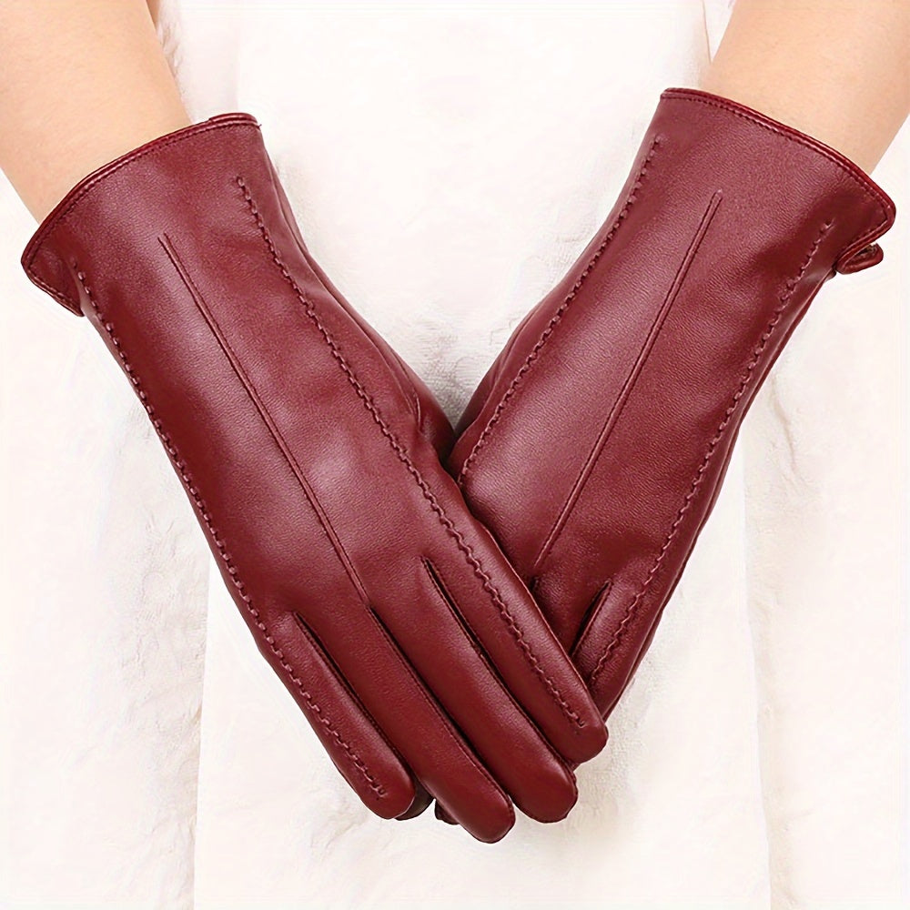 Guantes Cortos Burdeos