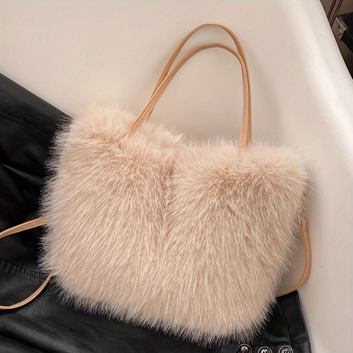 Faux Fur Handbag 