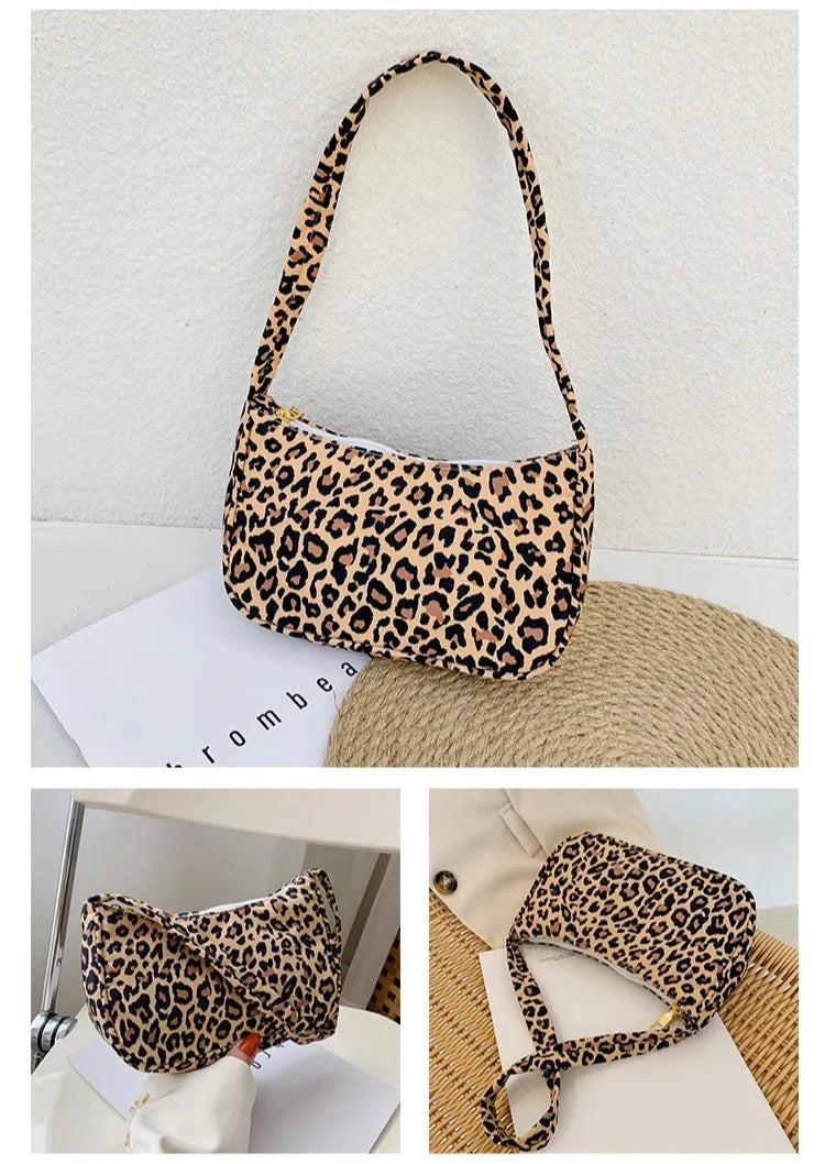 Bolso de Mano Estampado Leopardo