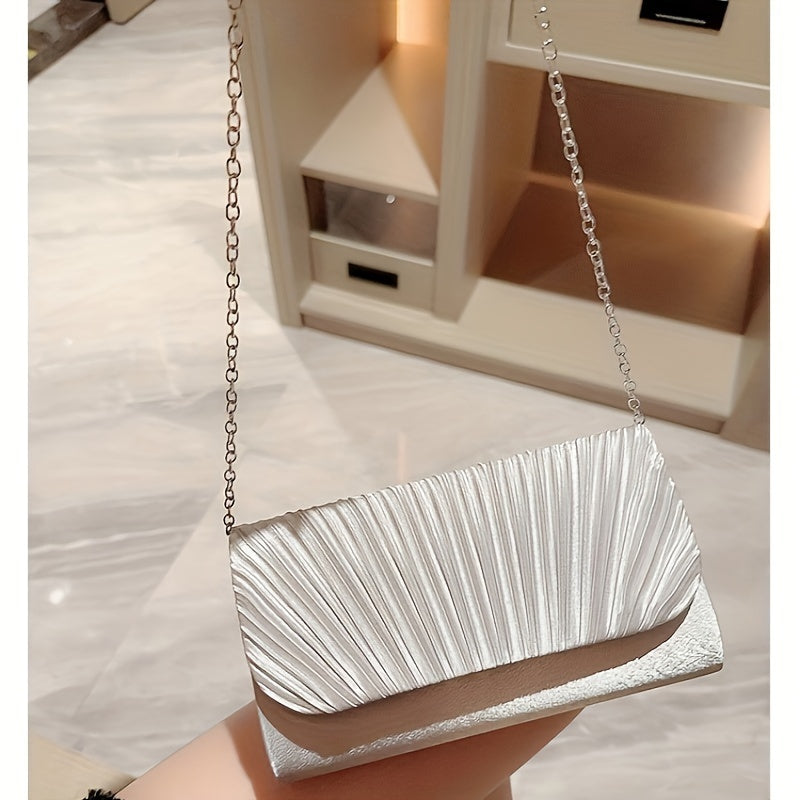 Pearl Pleated Hand Bag 