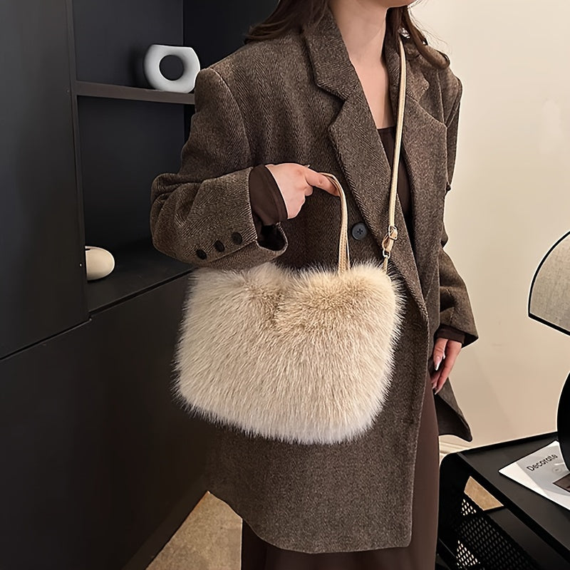 Faux Fur Handbag 