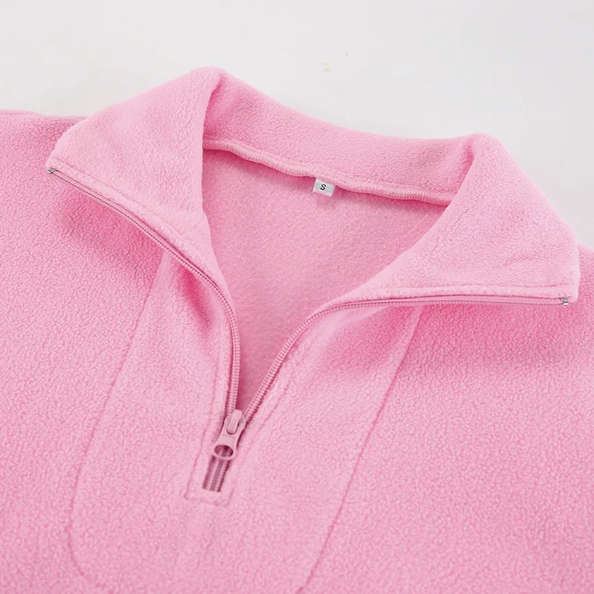 Sudadera Polo Rosa